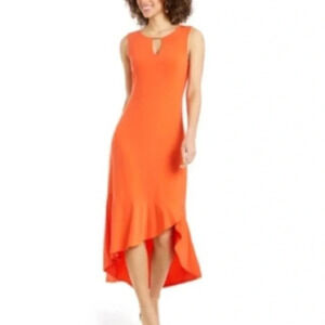 THALIA SODI Rich Coral Maxi Dress